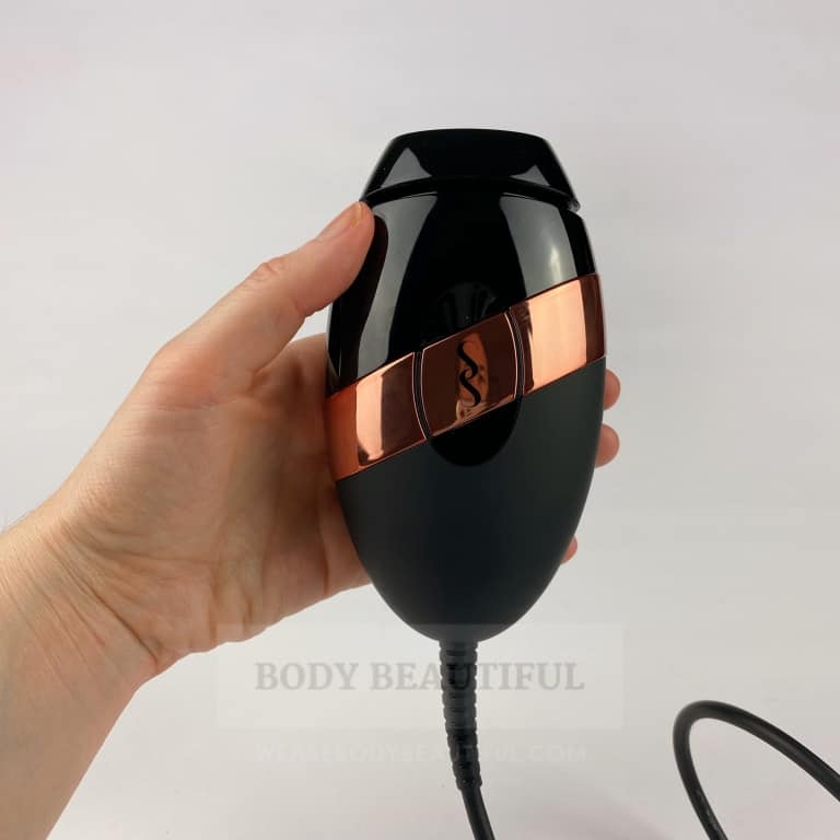 Bare+ home IPL device has just one large button to operate it
