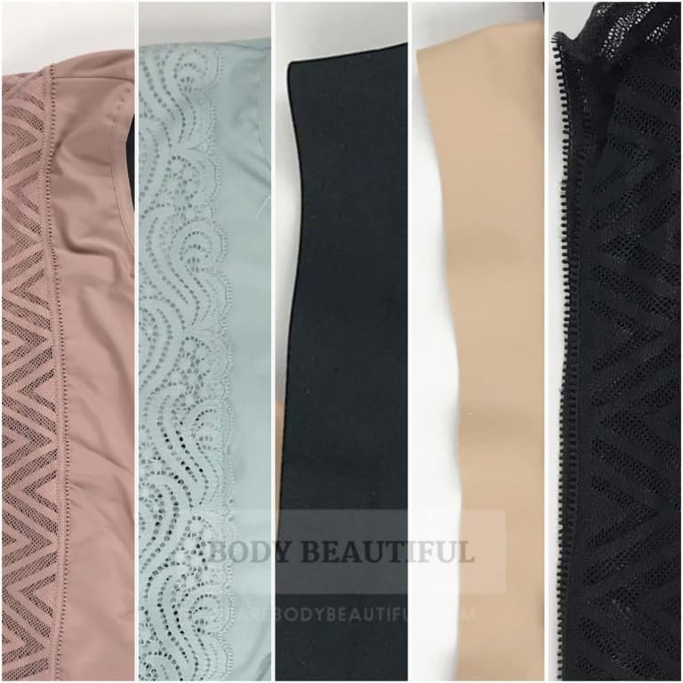 Various fabrics from Modibodi & Thinx pants