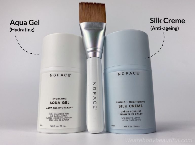 The latest Microcurrent conductors from Nuface - the Agua Gel and Silk Creme. Learn the pros and cons with wearebodybeautiful.com