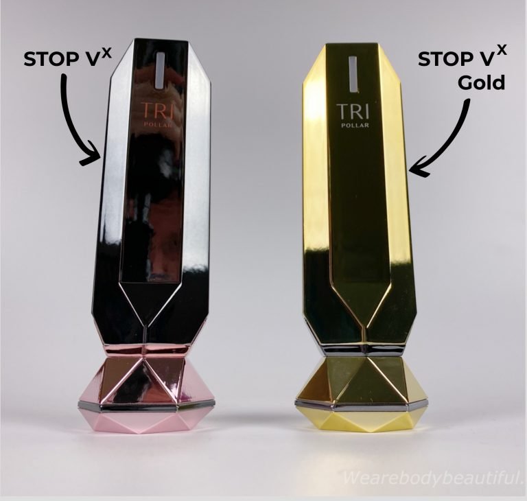 The rather majestic Tripollar STOP VX and STOP VX Gold at-home RF skin tightening devices
