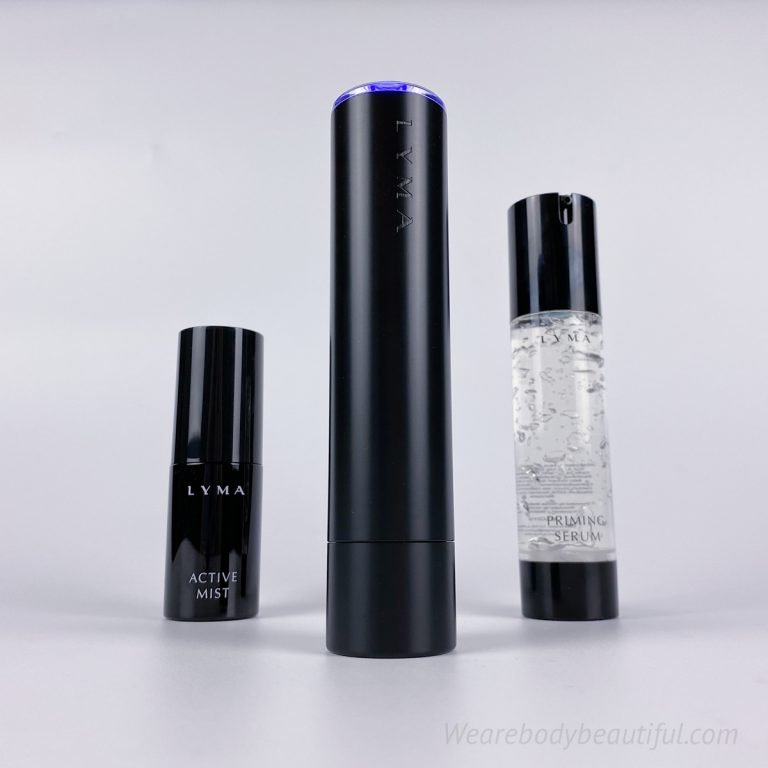 The LYMA laser kit includes the LYMA laser and the Active Mist and Priming gel to be applied daily AM & PM, and before each session. LYMA say these cosmetics give faster results.